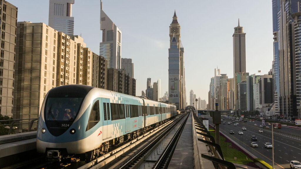 Dubai Metro train