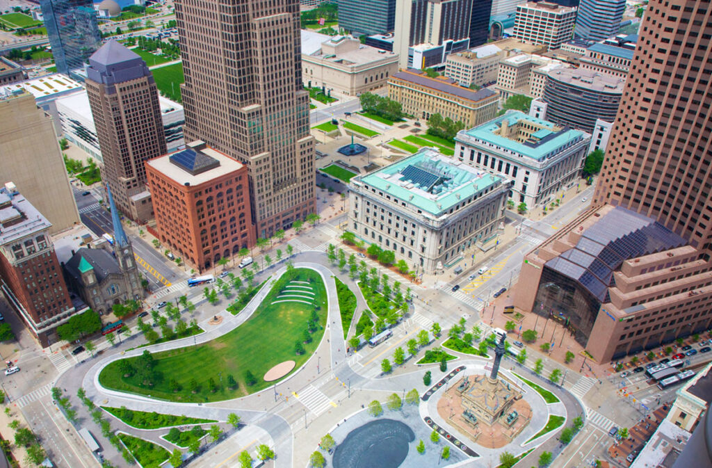 Cleveland Public Square view