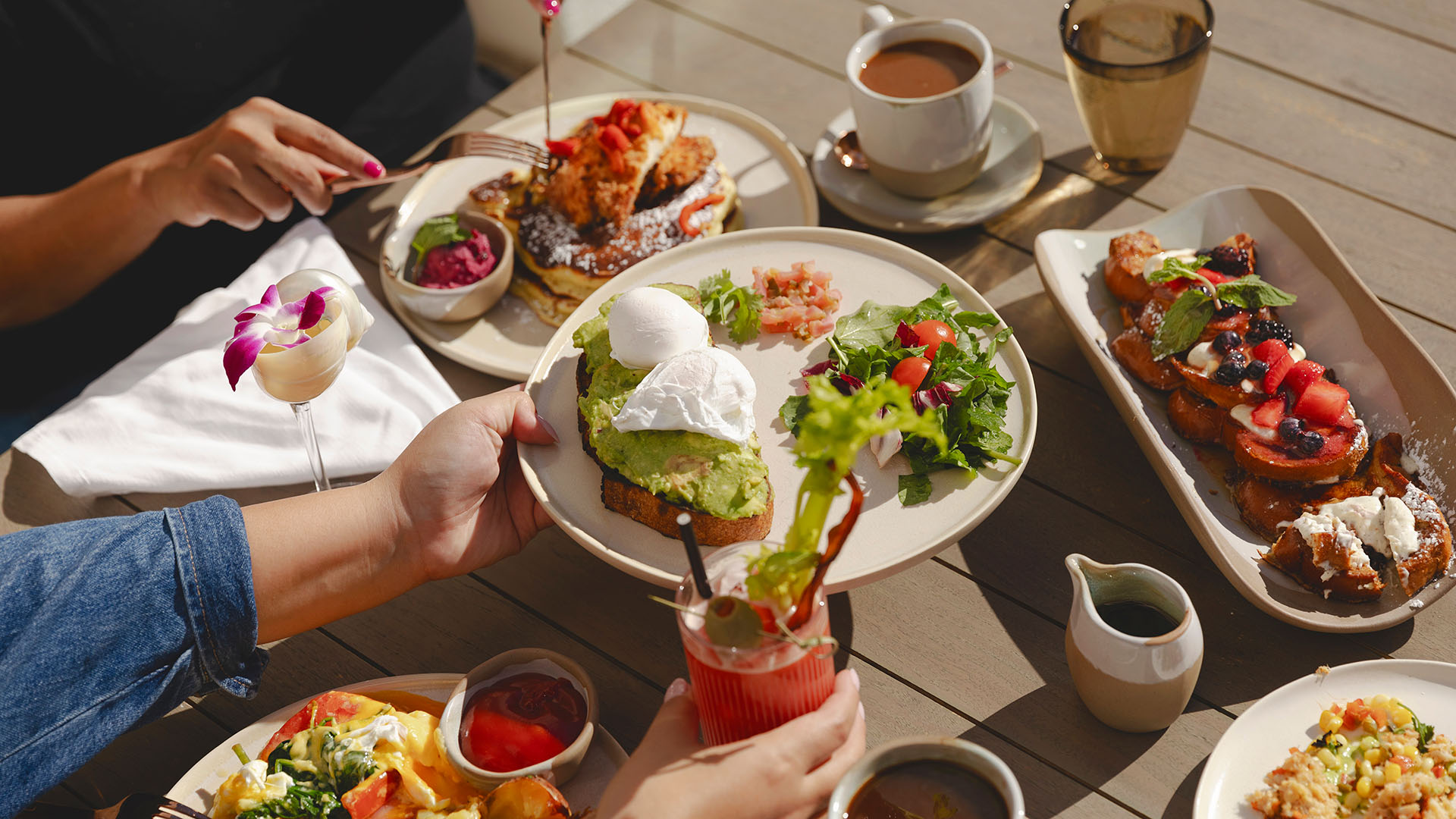 brunch at marelle, santa monica california