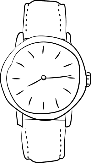 illustration of a watch
