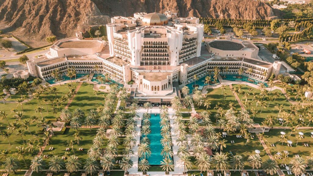 Al Bustan Palace gardens in Muscat